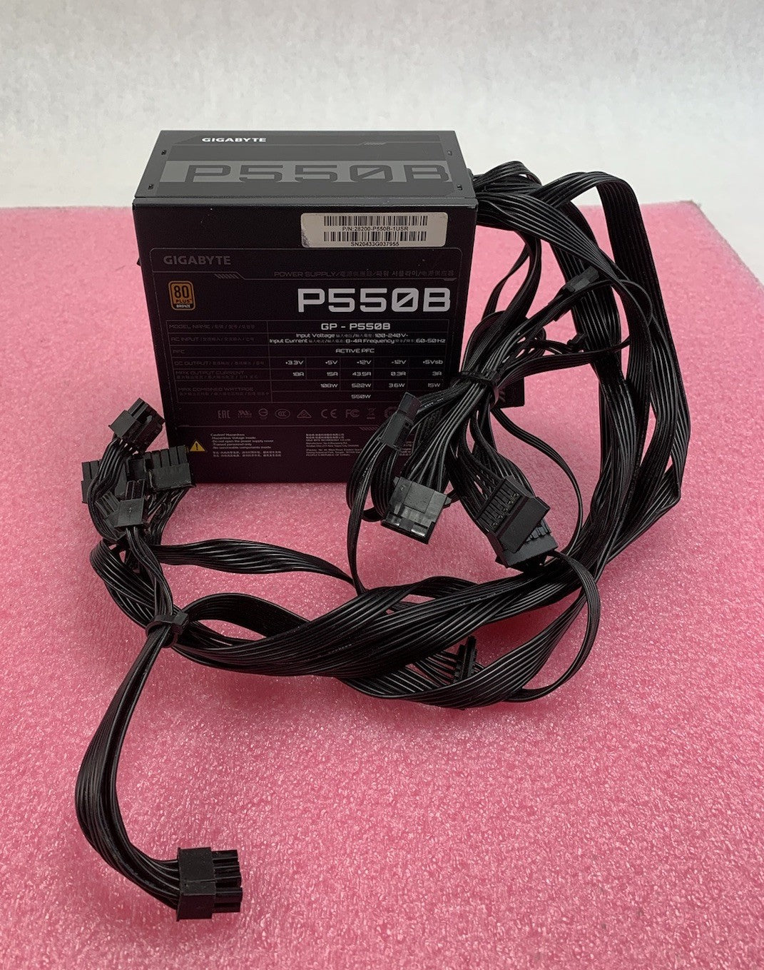 Gigabyte GP-P550B 550W Desktop Power Supply