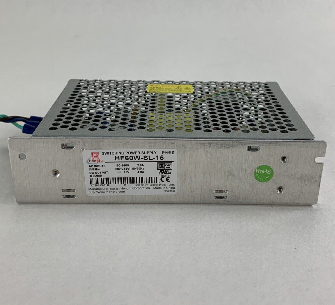 Hengfu HF60W-SL-15 Switching Power Supply 60W AC Input 100-240V DC 15V Tested