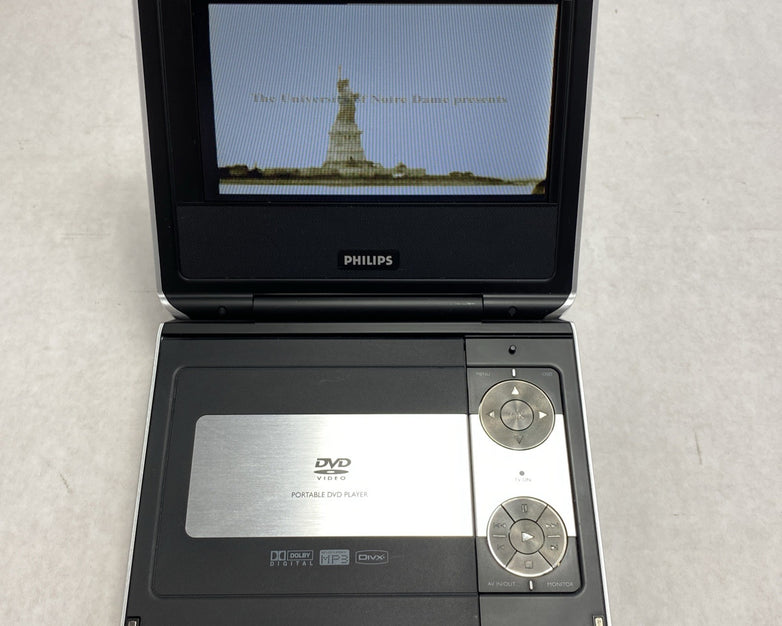 Philips PET724 Portable LCD DVD Player - Tested And No Remote