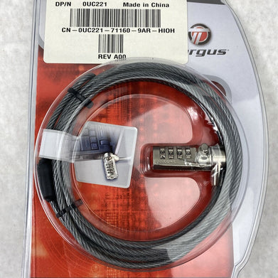 Targus PA410U Defcon CL Laptop Cable Combination Lock 6.5ft 0UC221 b