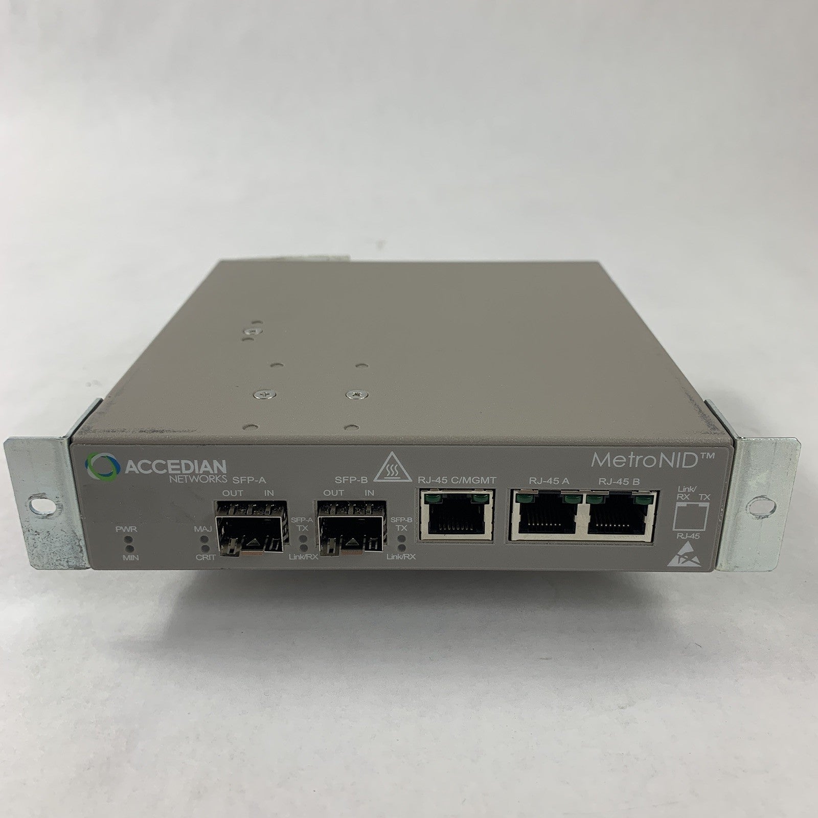 Accedian AMN-1000-TE-H MetroNID Network Interface Device Tested Reset No AC