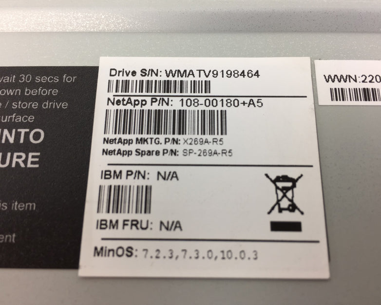 NetApp IBM Hitachi X269A-R5 108-001180+A5 1.0TA Hard Drive Caddy