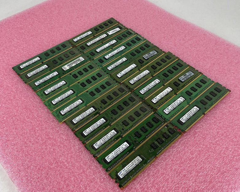 Samsung Assorted DDR2/DDR3 Desktop RAM Lot 22pc 44GB Total Untested