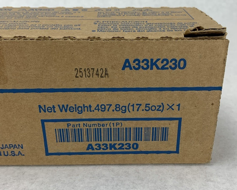 Konica Minolta Simitri HD TN321Y A33K230 Yellow Toner Cartridge - Open Box
