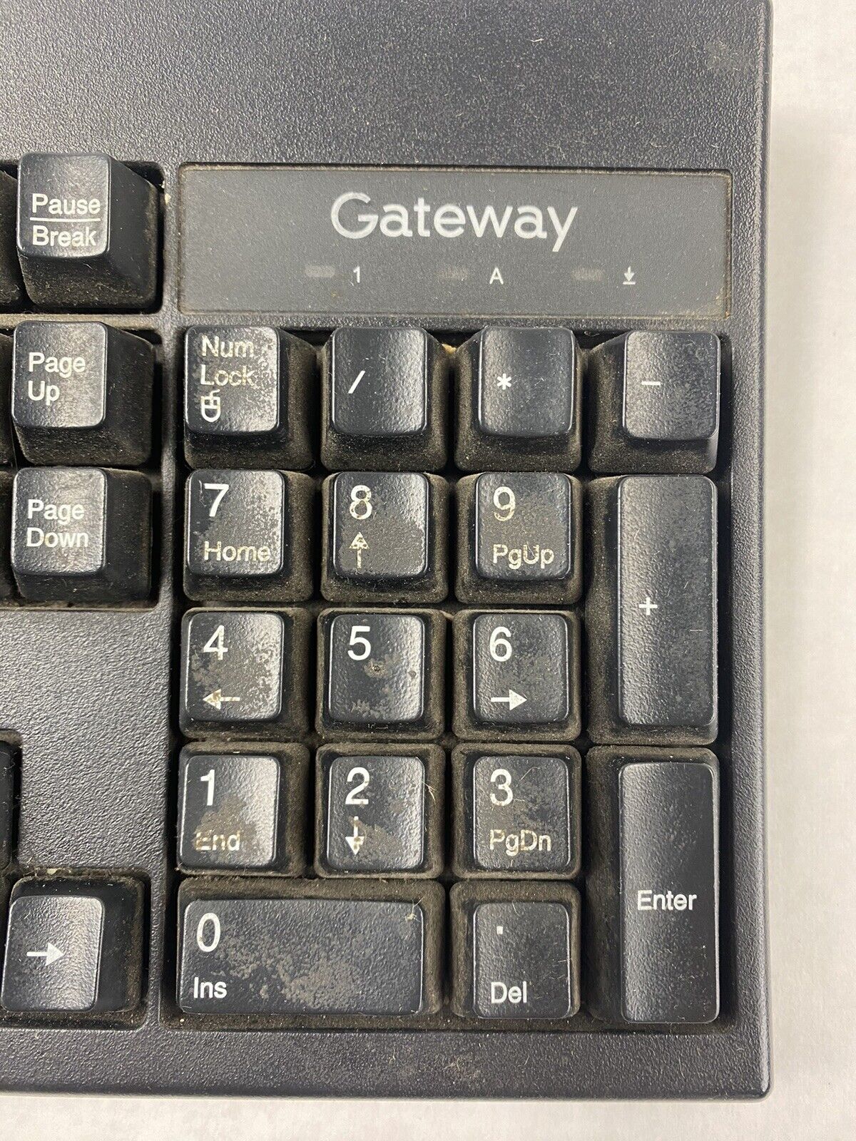 Black Gateway KU-0447 USB Wired PC Computer Keyboard Tested