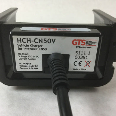 GTS HCH-CN50V Vehicle Charger for Intermec CN50 Scanners