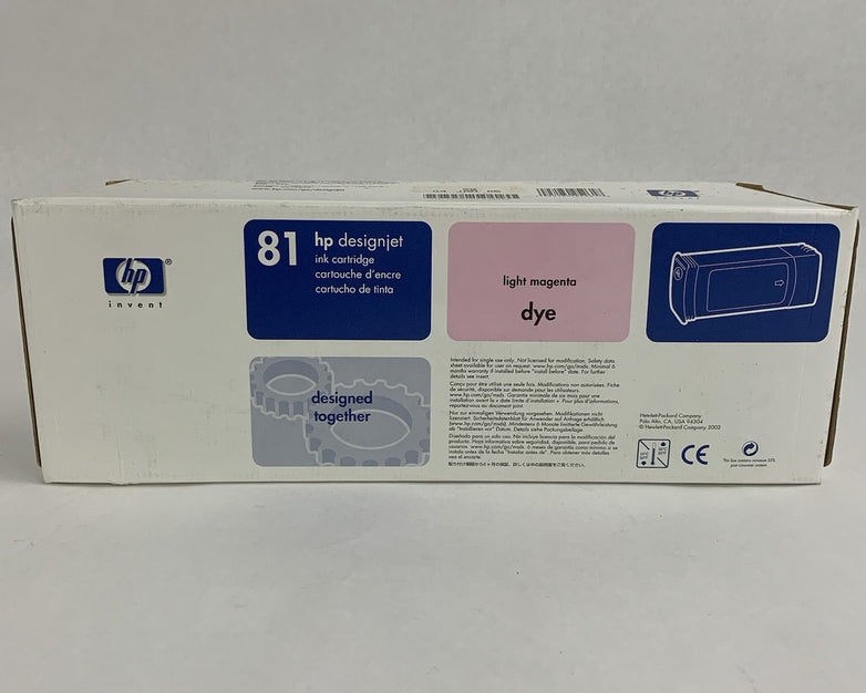 HP Designjet Ink Cartridge C4935A Light Magenta 81 New OEM Box Sealed 05