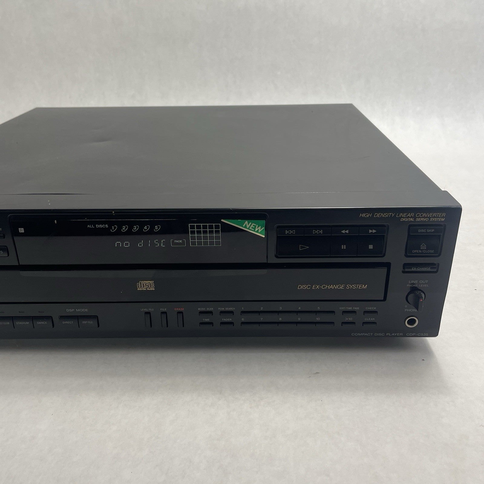 Sony CDP-C535 5-Disc Carousel CD Player No Remote Tested3