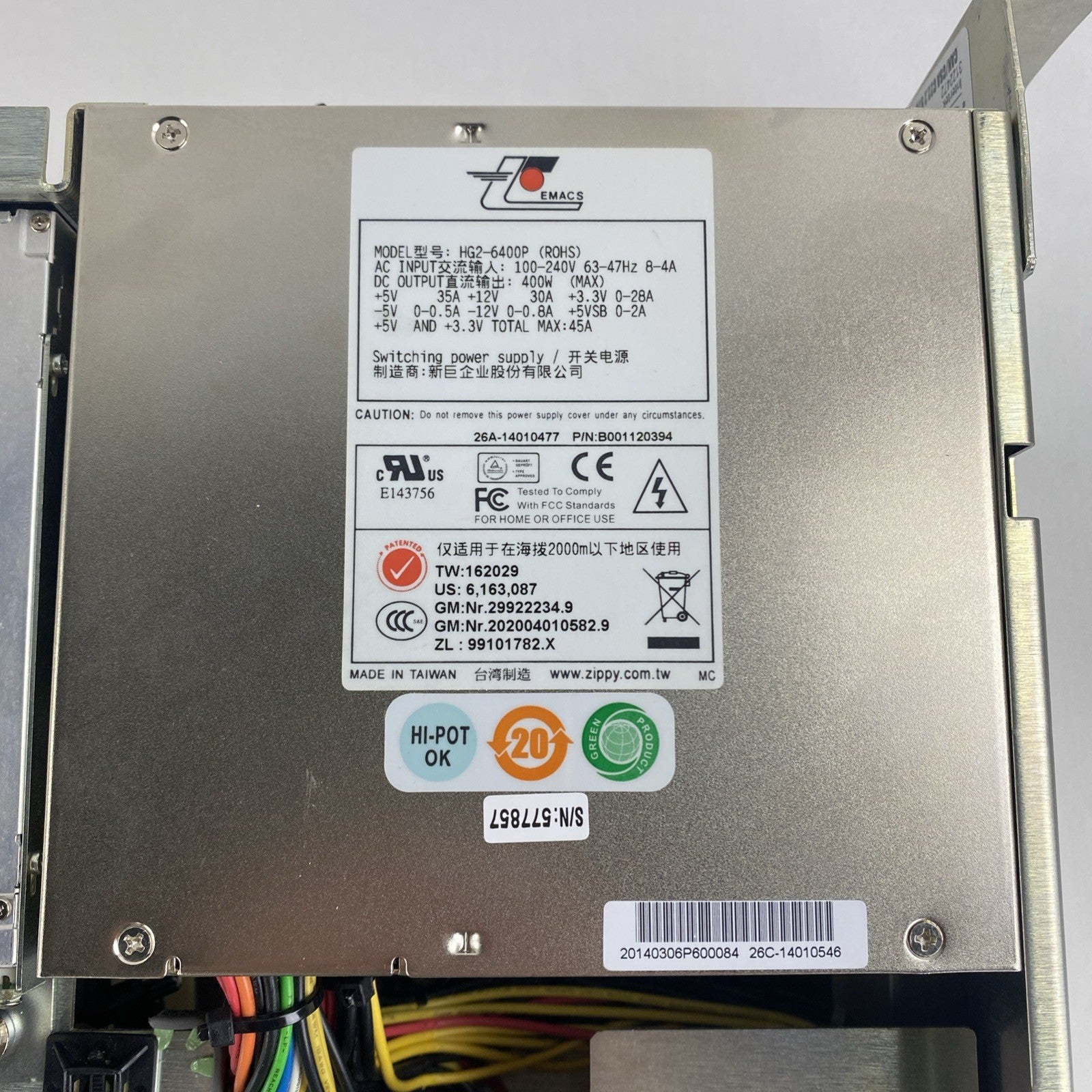 Unbranded 3U MATX Bare Bones Computer Chassis With Emacs HG2-6400P Power Supply4