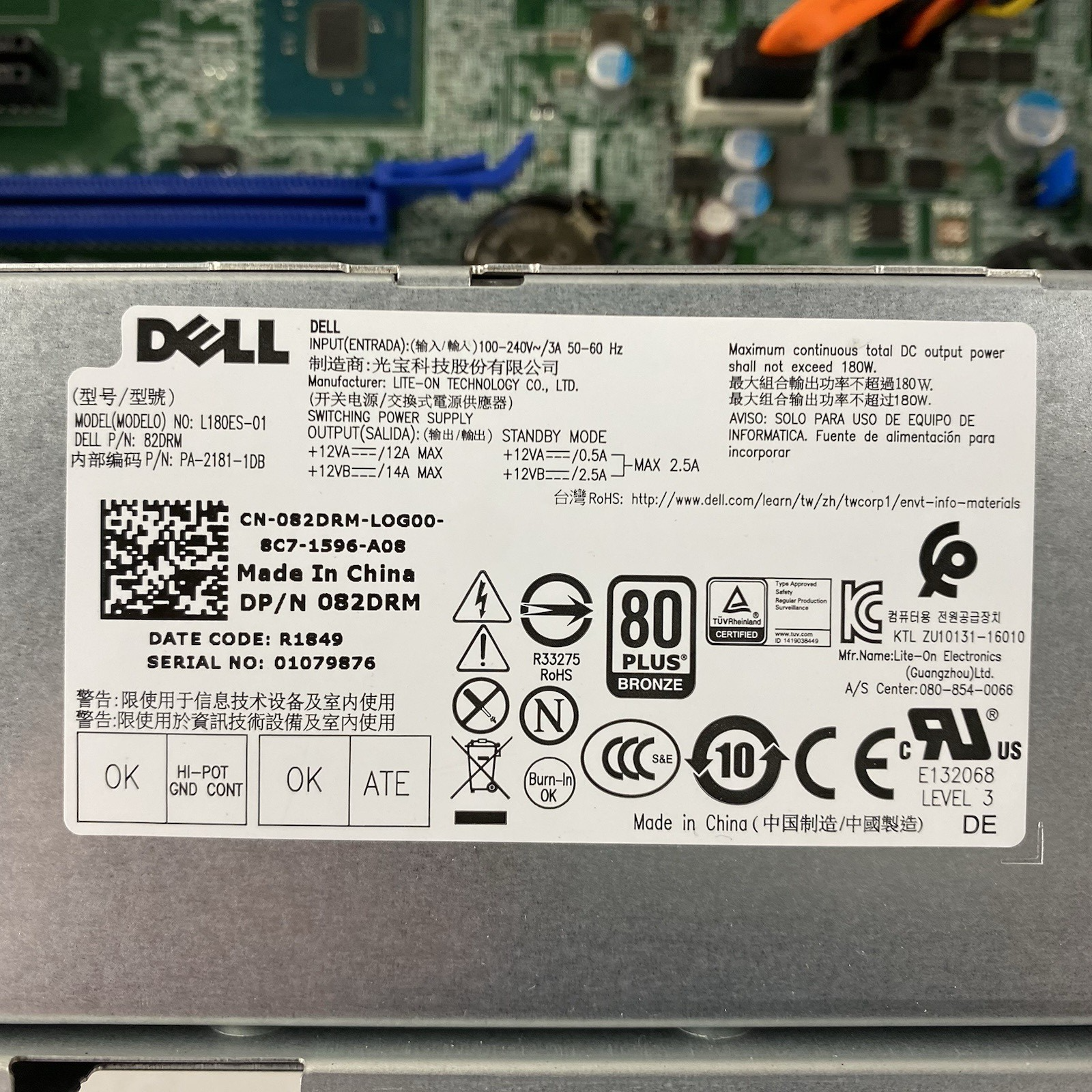 Dell OptiPlex 5050 SFF Intel Core i7-7700 3.60 GHz 8 GB RAM No HDD/OS11