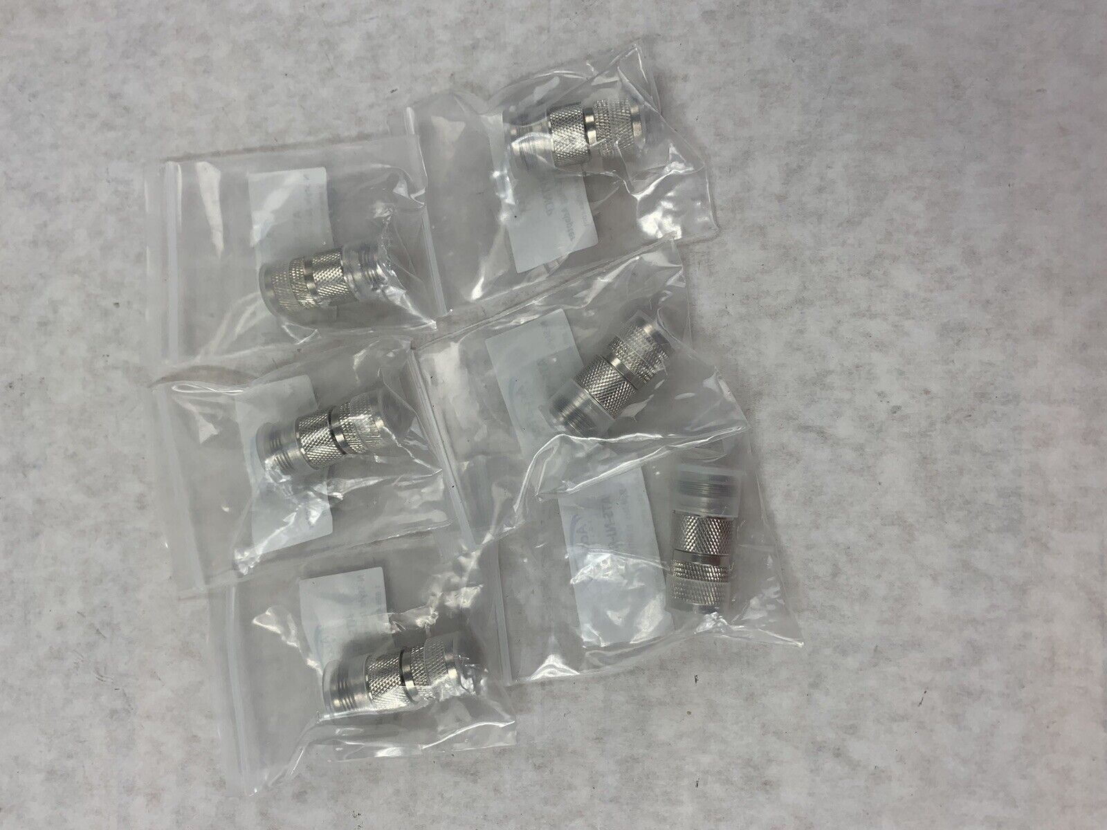Lot of 6 AccelTex N-Style Bulkhead Jack to Plug Arrestor ATS-NJ-RTPNCP