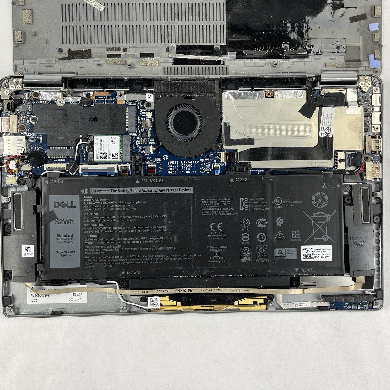 Dell Latitude 7400 2-in-1 14" i7-8665U 1.90 GHz 16 GB RAM No SSD/OS/AC22