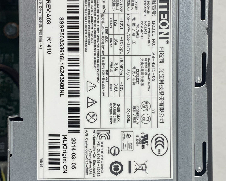 Lenovo ThinkCentre M73 SFF Intel Core i5-4570 3.2GHz 1x4GB RAM No HDD No OS