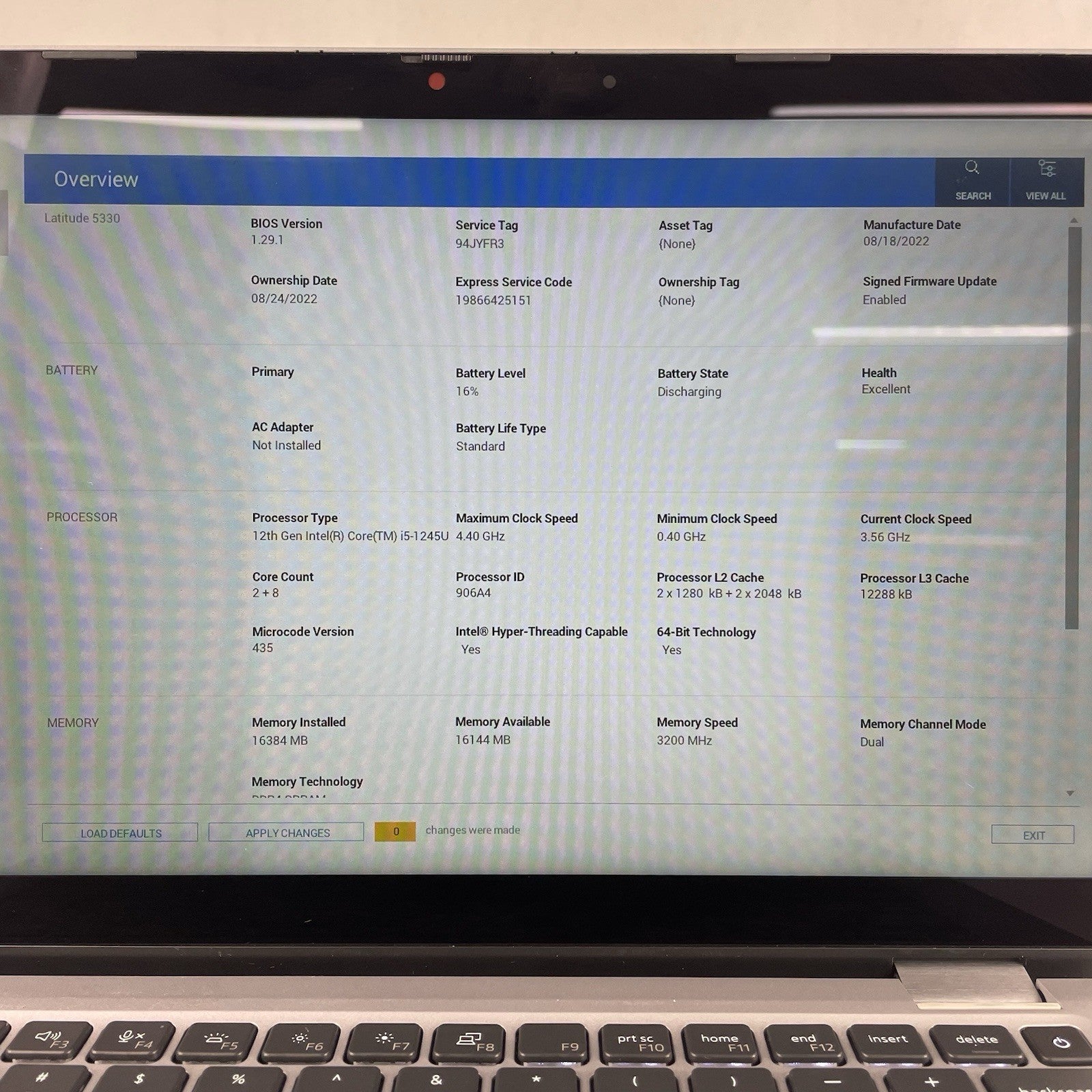 Dell Latitude 5330 13.3" i5-1245U 3.96 GHz 16 GB RAM Touchscreen No SSD/OS/AC3