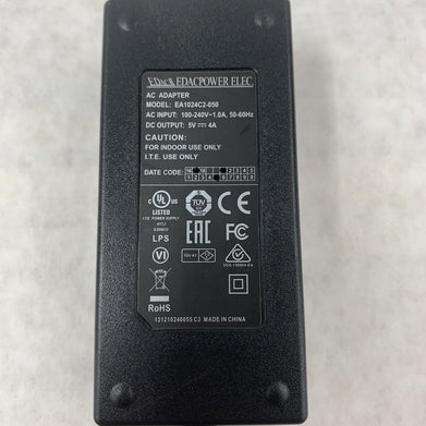 Genuine 4.8x1.7mm Edac AC/DC Adapter EA1024C2-050 Power Supply 5V 4A w/Cord
