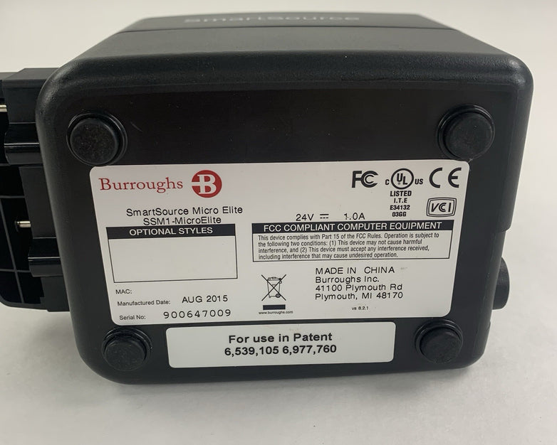 Burroughs Check Scanner SSM1-MicroElite Tested No AC Adapter
