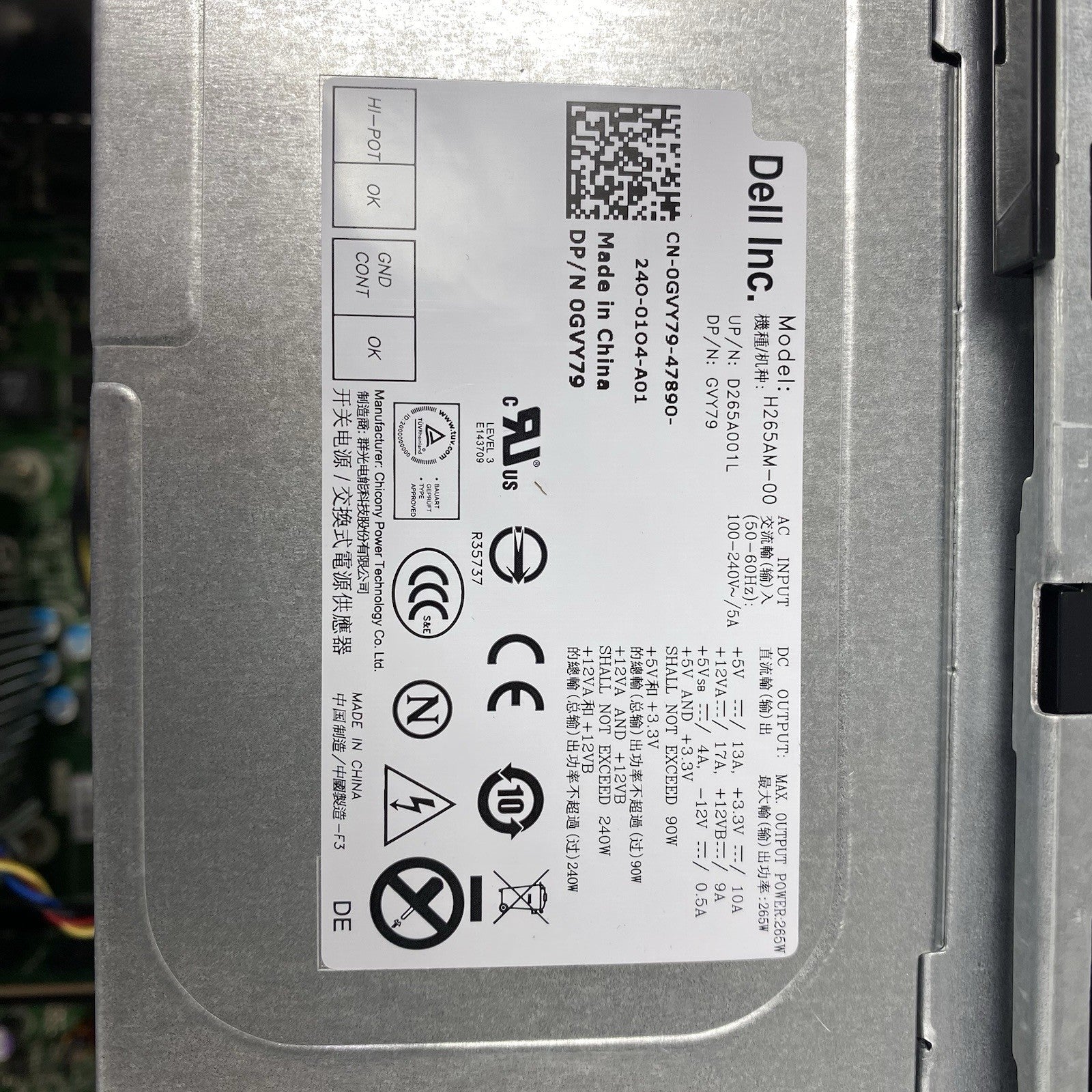 Dell OptiPlex 390 MT Intel Core i5-2400 3.10GHz 4GB RAM No HDD No OS