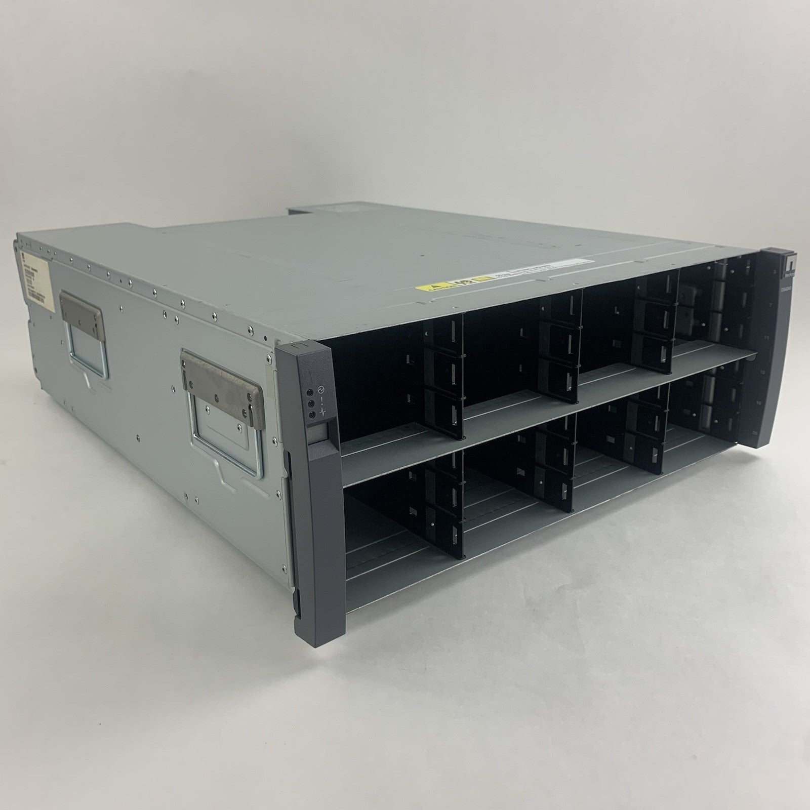 NetApp DS4243 NAJ‑0801 4U 24‑Bay Disk Shelf Chassis 2x IOM3 4x PSUs No HDDs0