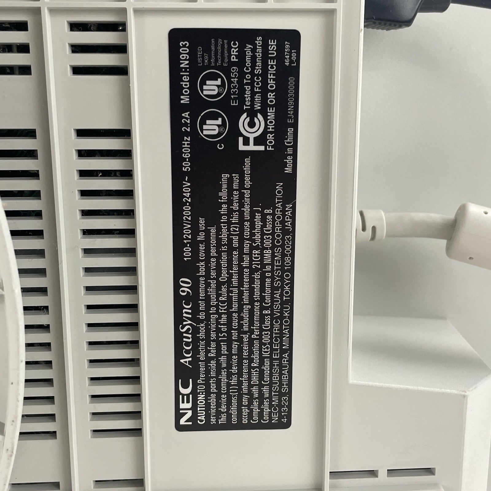NEC AccuSync 90 17.5" AS90 N903 VGA 85hz CRT Tested12