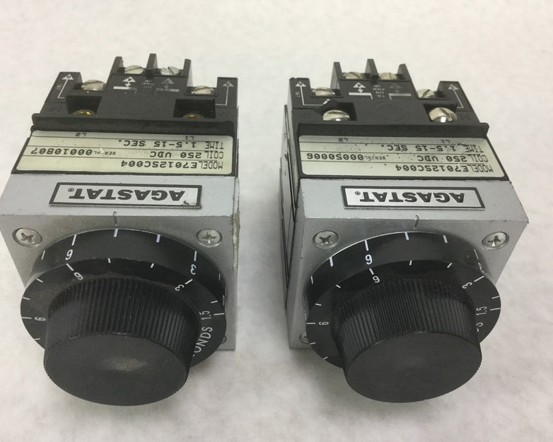 Agastat E7012SC004 Relay, Lot of 2, Untested