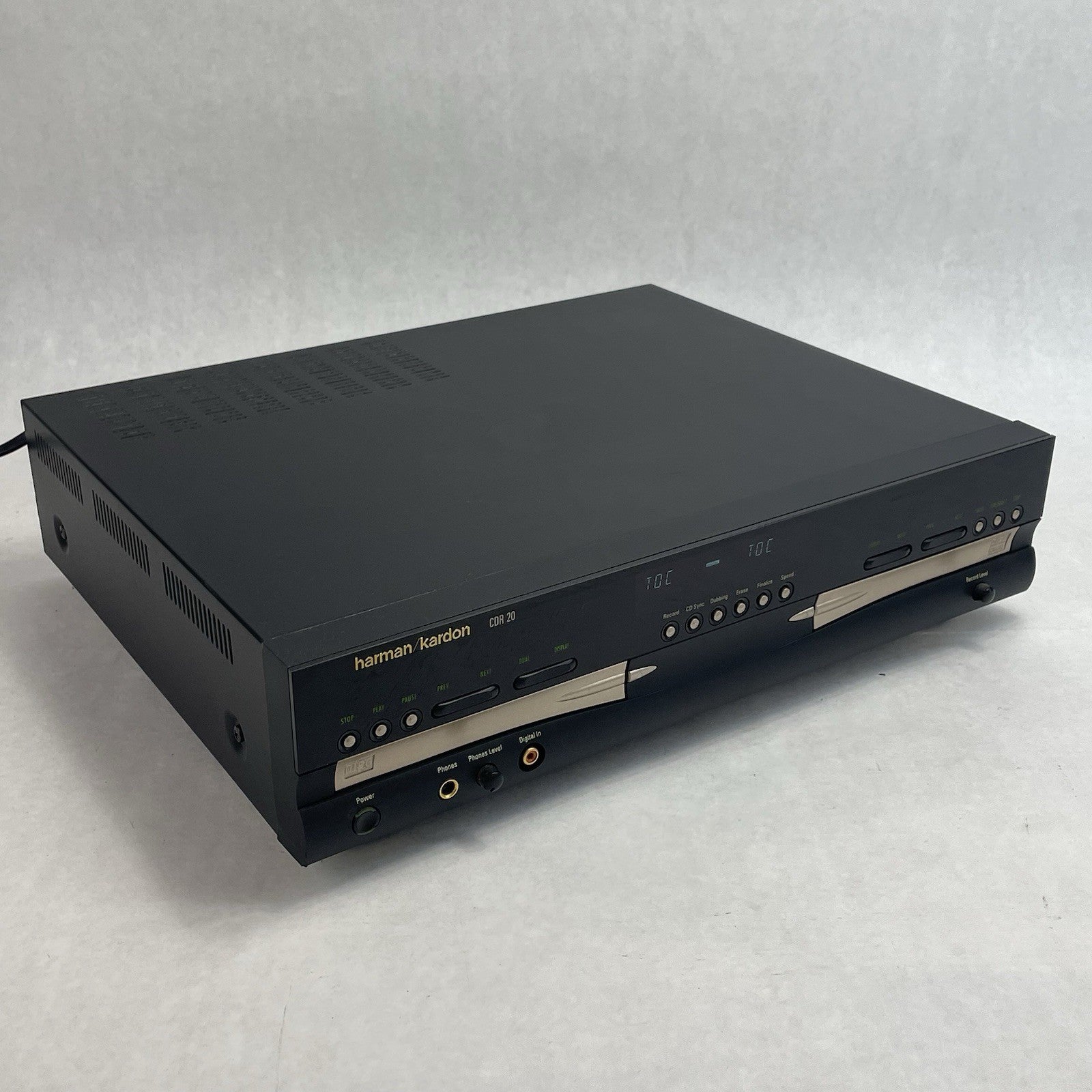 Harmon Kardon CDR 20 Dual CD Recoder For Parts or Repair0