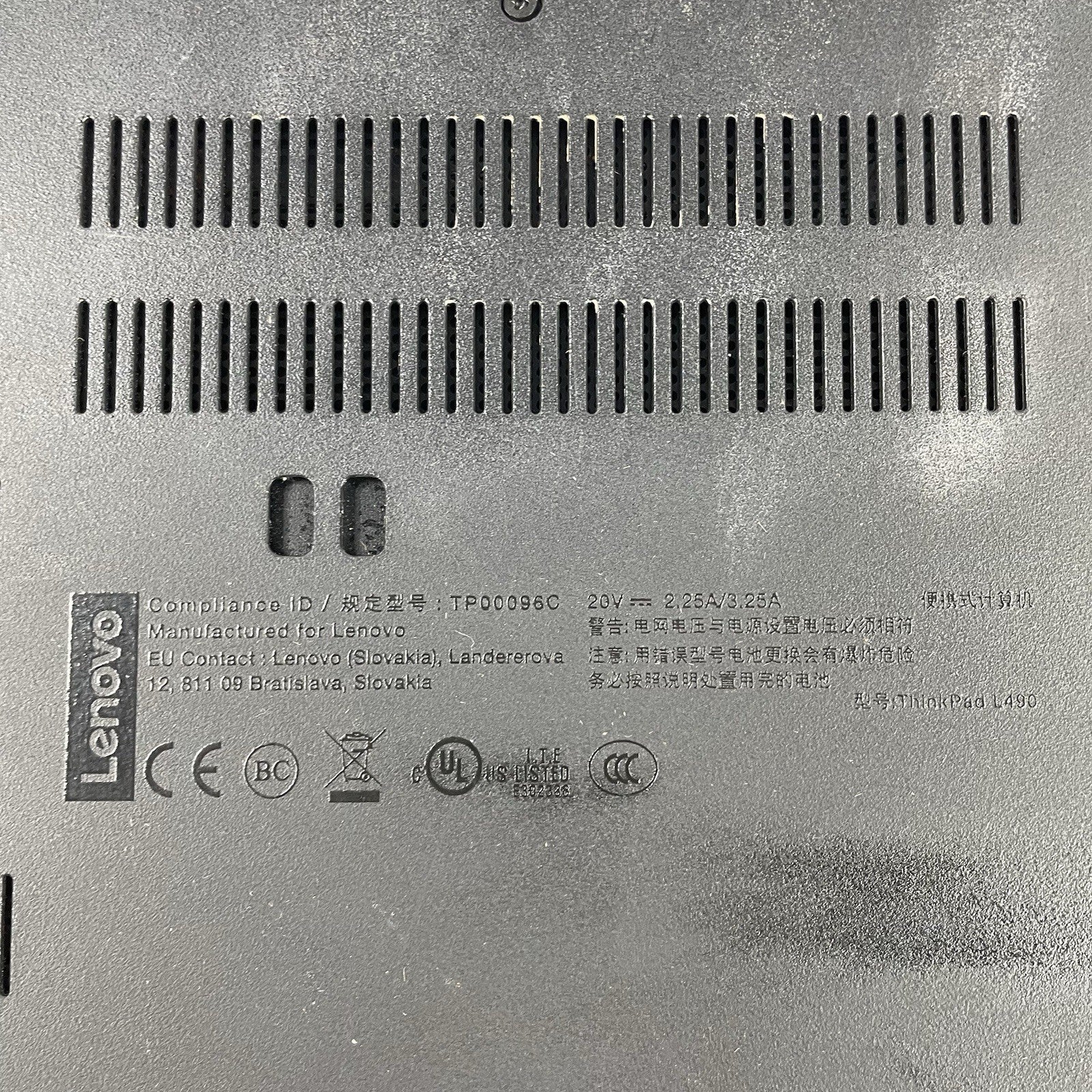 Lenovo ThinkPad L490 14" i5-8250U 1.60 GHz 8 GB RAM No SSD/OS/AC13