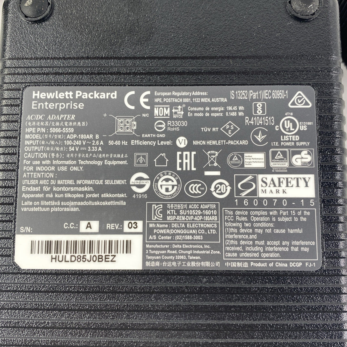 HP ADP-180AR 180W 54V 3.33A 4 Pin AC/DC Adapter6