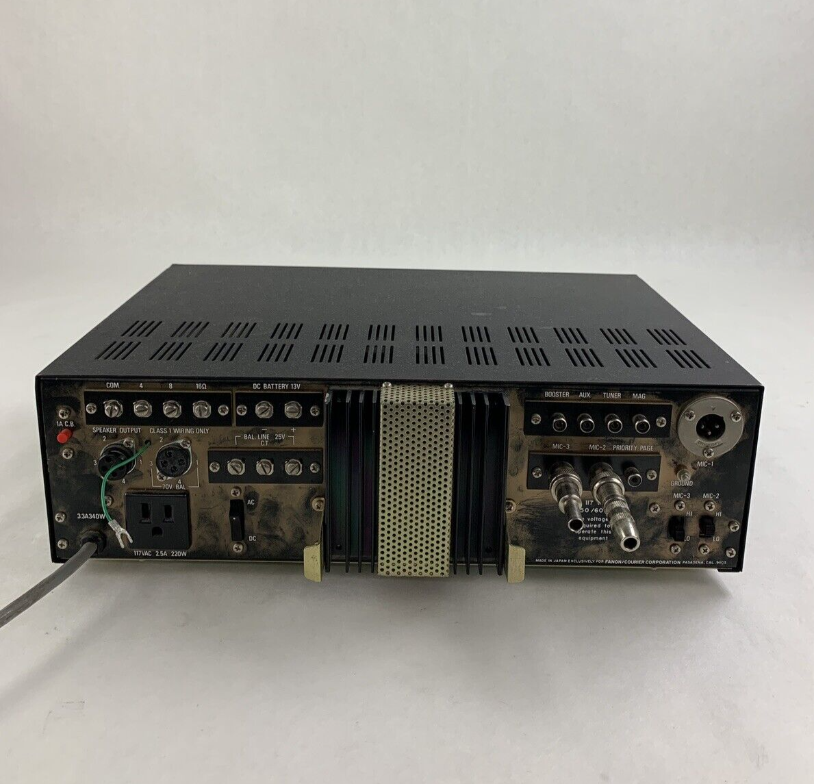 Fanon Power Plus 35 Solid State Amp Channel Mixer No Power For Parts and Repair