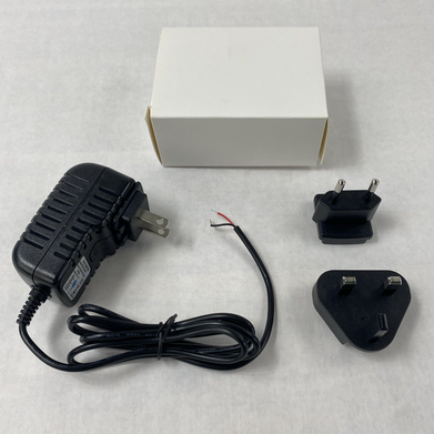 Unbranded BX18W-1201000 12V 1A AC/DC Adapter w/ International Wall Plug Adapters