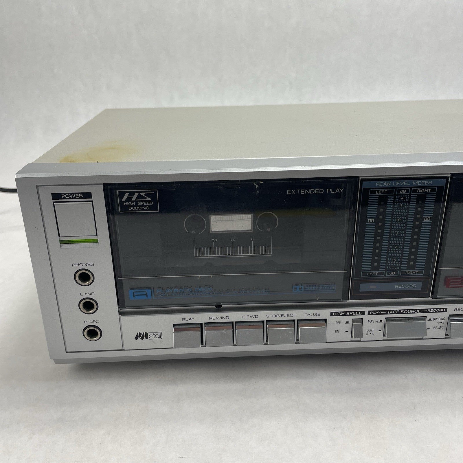 Sear's & Roebuck Double Cassette Player Reorder Tested Working Mdl 932842