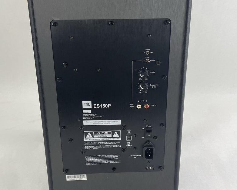 JBL ES150P Northridge E Series Powered Subwoofer 150 Watt Black
