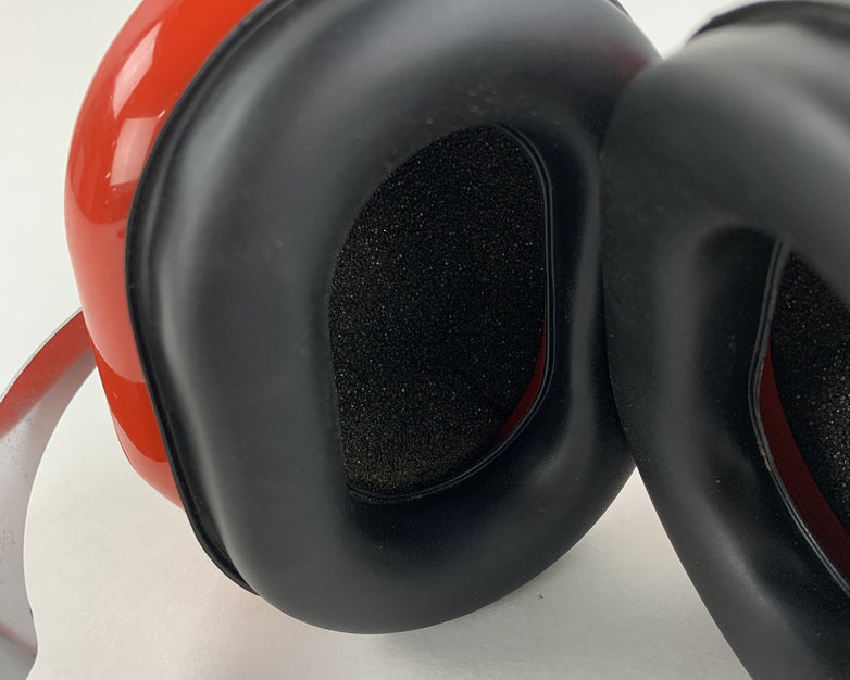 David Clark Company 310S Protective Headgear 12489G-02 Red Vintage