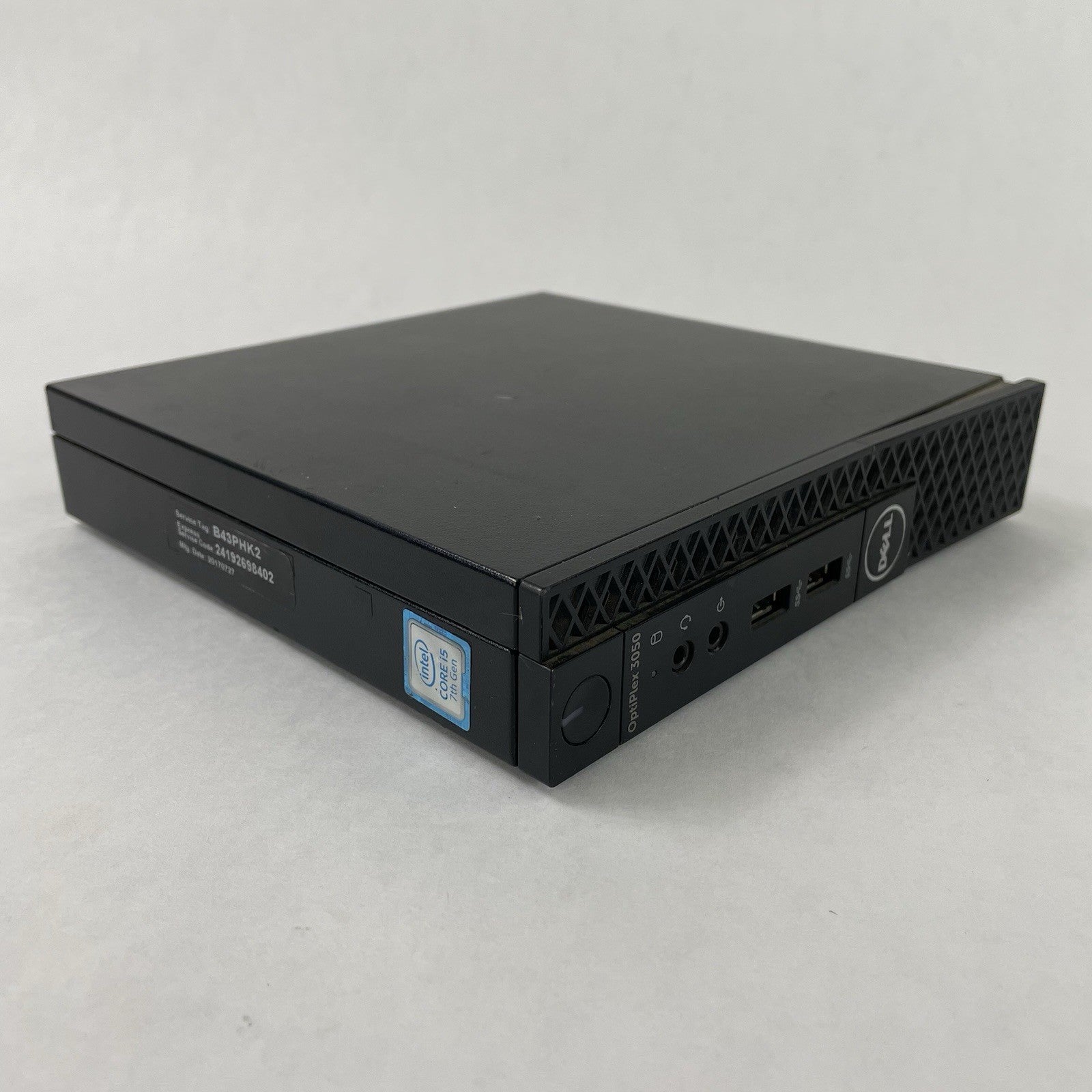 Dell Optiplex 3050 Micro i5-7500T 2.70 GHz 8 GB RAM No SSD/OS/AC - Bad Front0