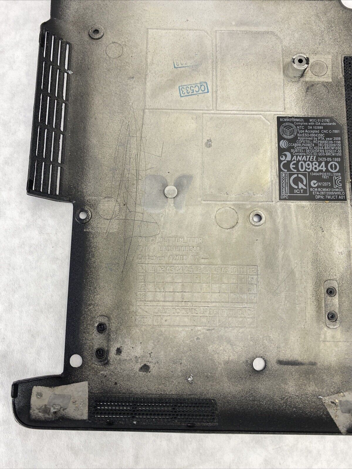 Dell 0V45CW Latitude E6520 Laptop Bottom Cover Black