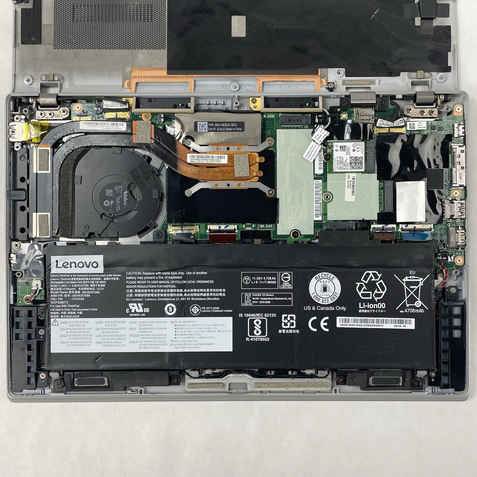 Lenovo ThinkPad X1 Carbon G6 14" i7-8650U 1.90 GHz 16 GB RAM No SSD/OS/AC16