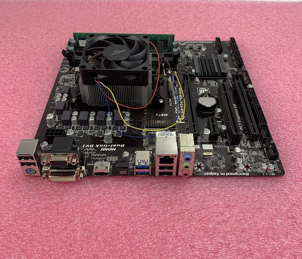 Gigabyte F2A75M-D3H Motherboard AMD A8-5600K 3.6GHz 4GB RAM w/ Shield