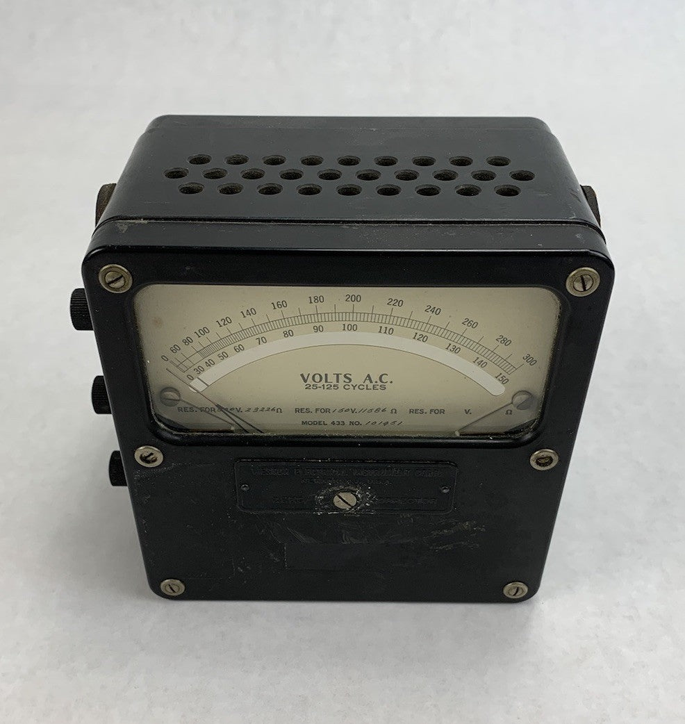 Weston Electric 433 101451 Volts A.C. Meter