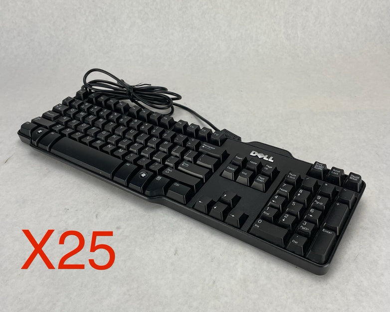 Dell SK-8115 Wired Keyboard USB 104 Mechanical Keys Lot of 25