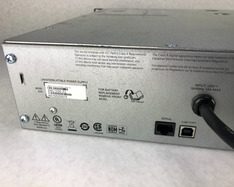 APC SMC1000-2U Smart-UPS C 1000VA Uninterruptible Power Backup - No Batteries