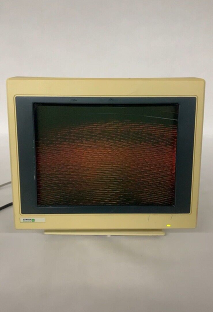 Zenith Data Systems ZCM-1492 FTM CRT Monitor VGA Screen Powers No Display Parts