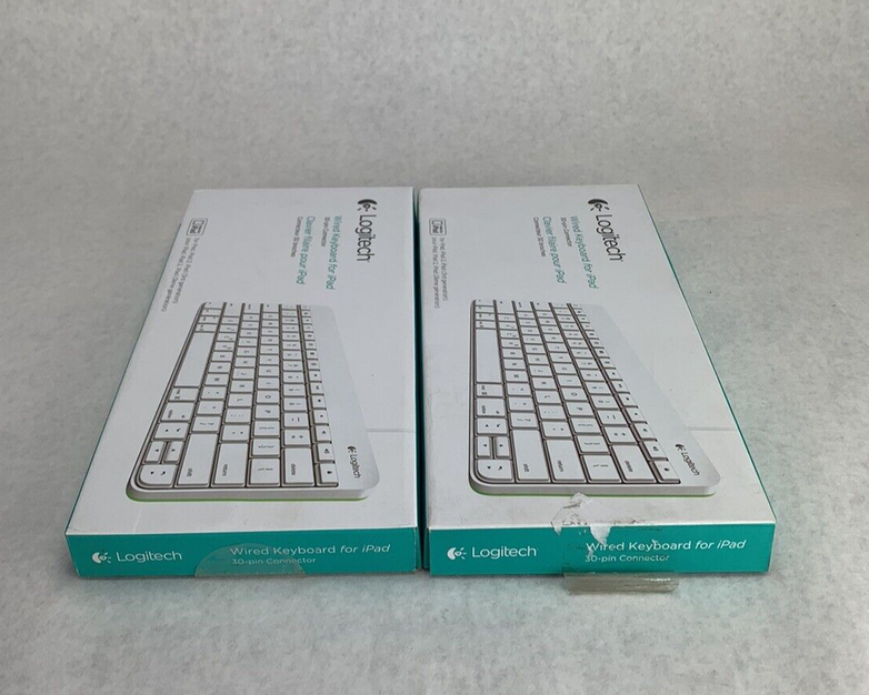 Lot of 2 Logitech Wired Keyboard for iPad
