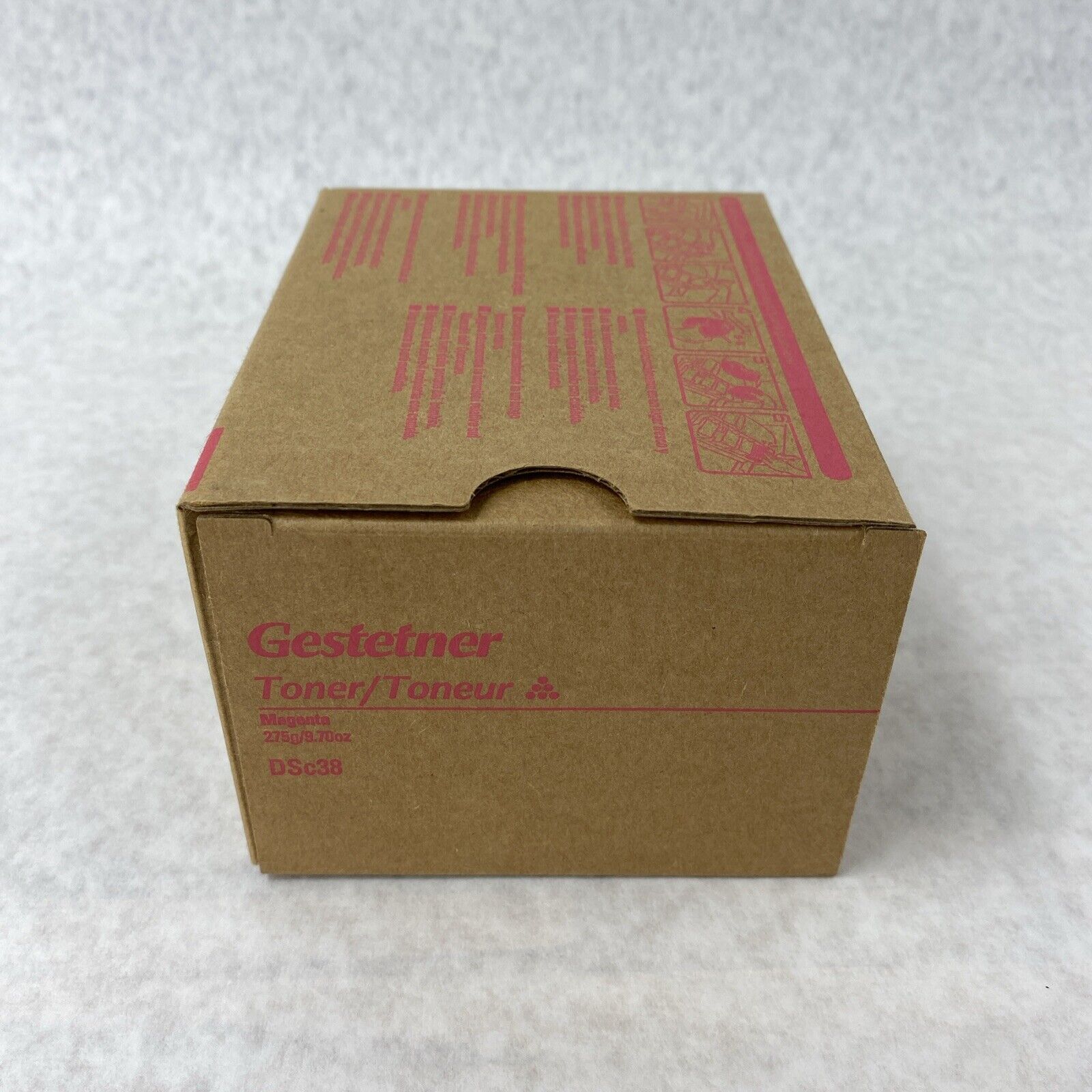 Genuine Gestetner DSc38 Magenta Toner Cassette 275g 9.70oz 885382