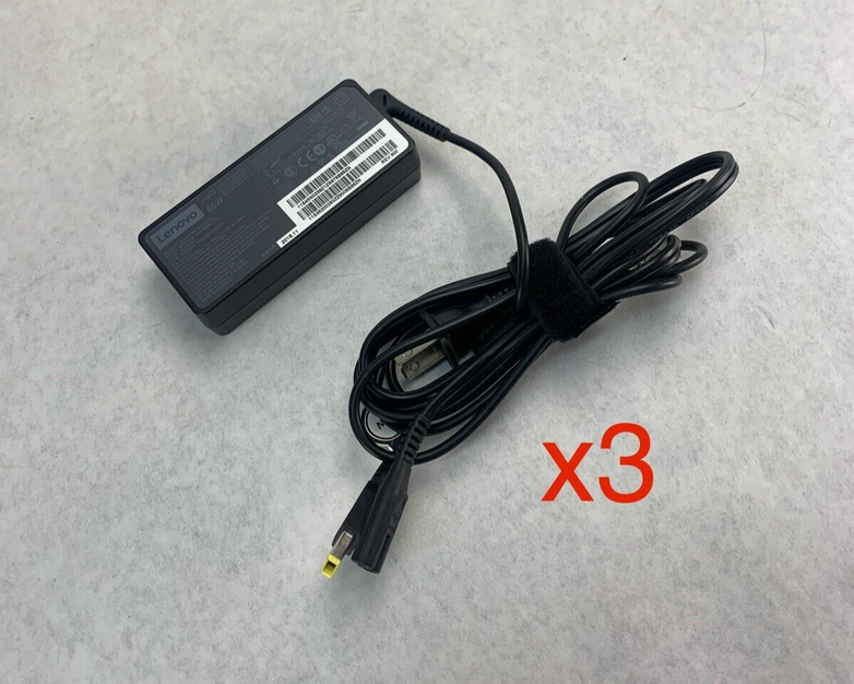 Mixed Lot of 3 Levovo A17-065N2A PA-1650-72 ADLX65NLC24 AC Adapter