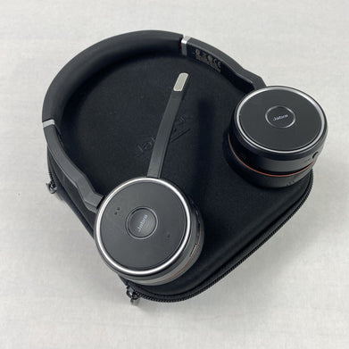 Jabra HSC040W Evolve 75 Wireless Bluetooth Headset with Case And Dongle Tested