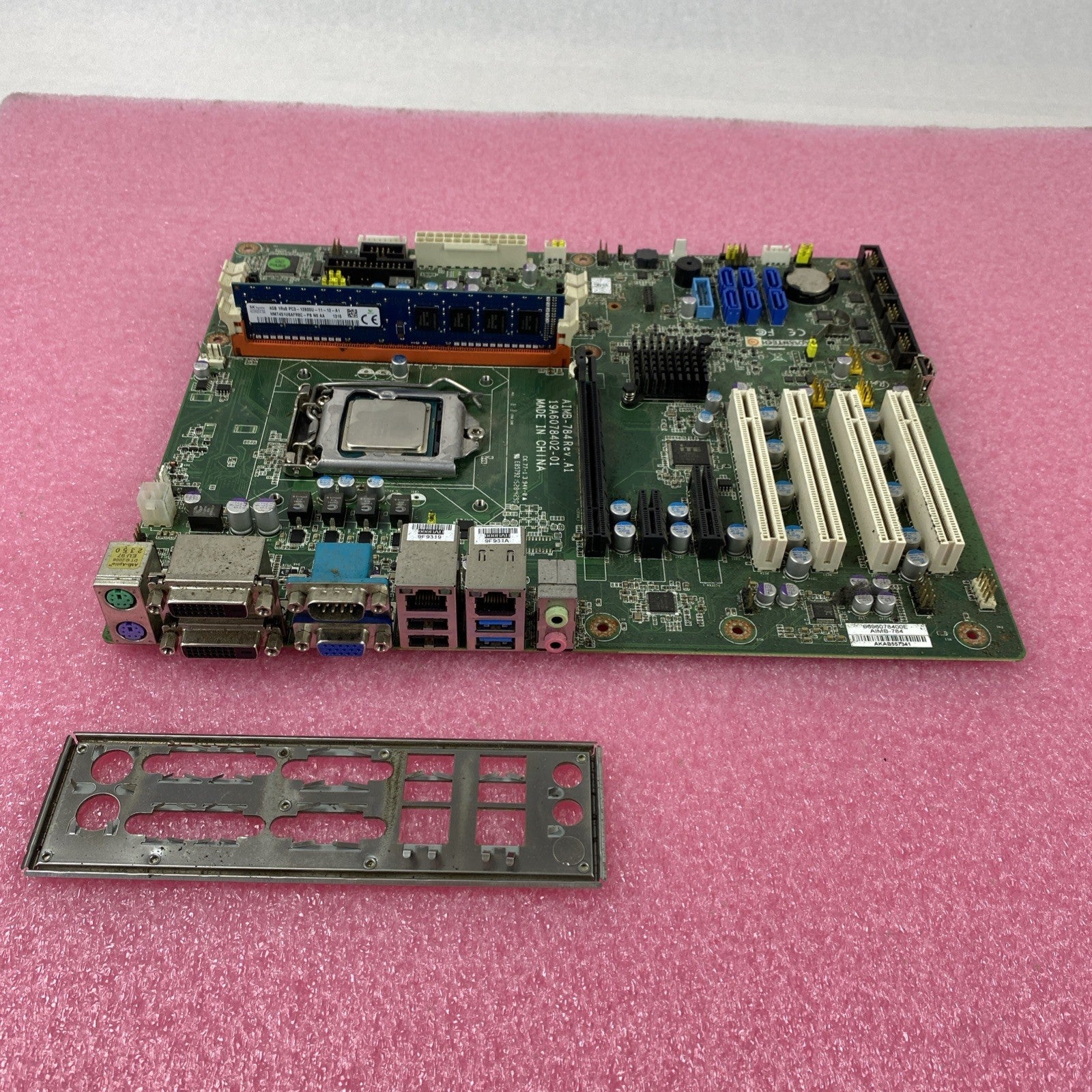 Advantech AIMB-784 Motherboard Intel Core i5-4570s 2.90GHz 4GB RAM w/ Shield
