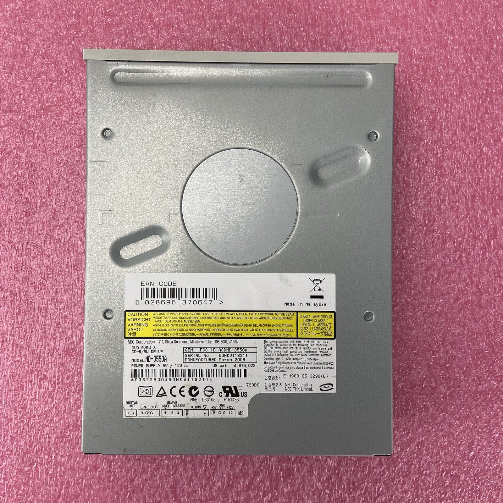 NEC Corp ND-3550A Internal IDE DVD+R DL Drive Tested5