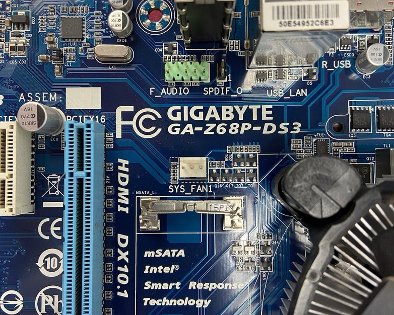 Gigabyte Z68P-DS3 Motherboard Intel Core i5-2400 3.1GHz 8GB RAM w/IO