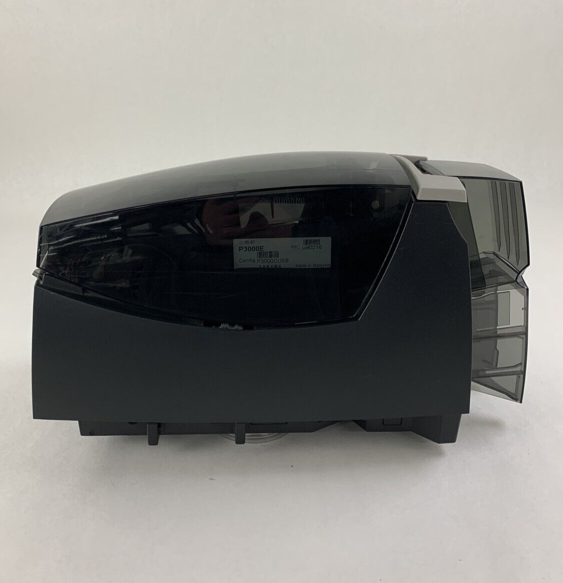Polaroid P3000E Single-Sided Multi-Color ID Card Printer Power Tested No Ribbon