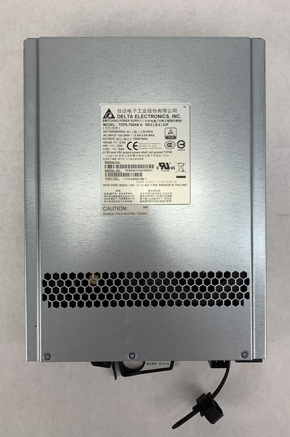 Delta TDPS-750AB A Rev 03F 750W Switching Power Supply