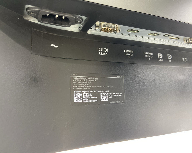 Dell Flat Panel Multi Client Monitor P4317Qc 43" In 4k UHD 3840x2160 With Stand